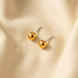 Minimalist Round Ball Stud Earrings