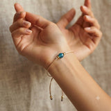 Natural Blue Apatite Bracelet