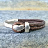 Vintage Heart Brown Bracelet