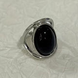 Simple Synthetic Gem Inlaid Fashion Ring