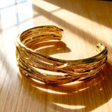 Women’s Vintage Openwork Metal Bangle