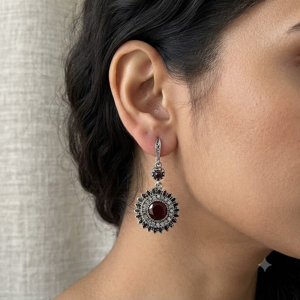 Retro Sunflower Earrings
