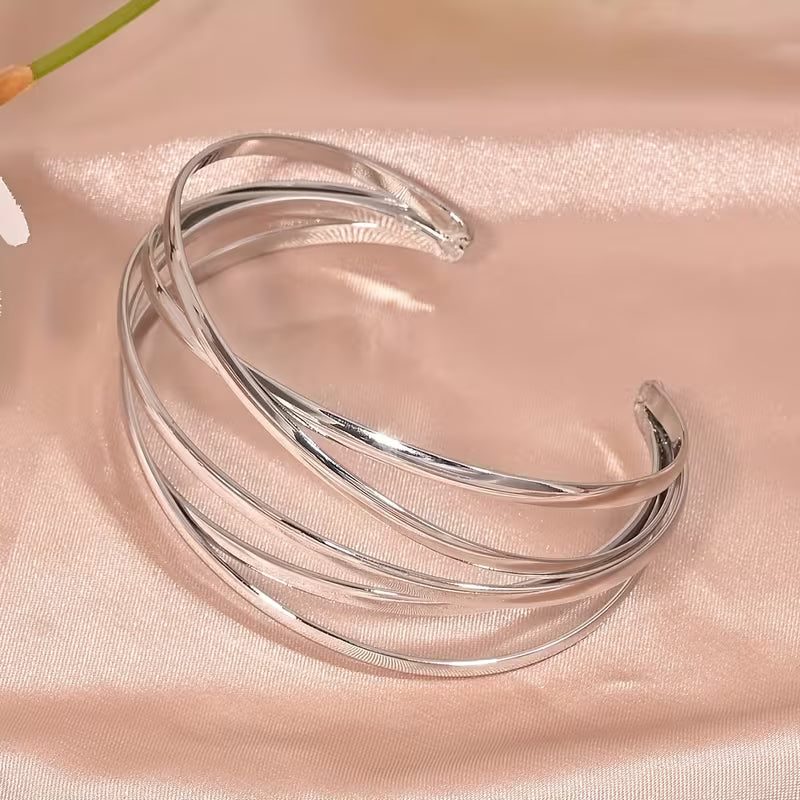 Minimal Layered Line Bracelet