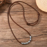 Vintage Adjustable Leather Necklace