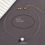 Minimalist Faux Invisible Necklace