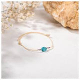 Natural Blue Apatite Bracelet