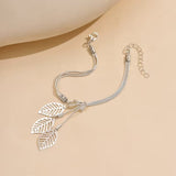 Hollow Leaf Multi-Layer Pendant Necklace