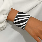 Geometric Zebra Bracelet