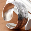 Vintage Spiral Floral Open Bangle
