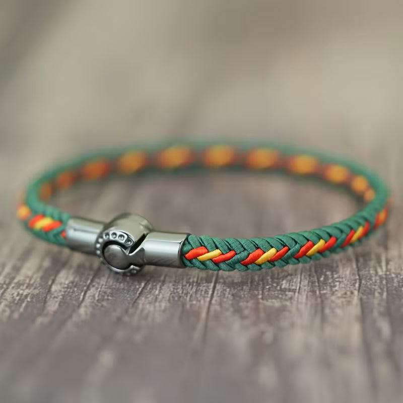 Vintage Colorful Braided Magnetic Bracelet