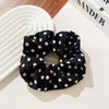 Black & White Polka Dot Scrunchie