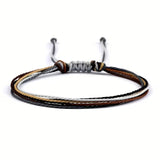Ethnic Multi-Line Wax Thread Bracelet