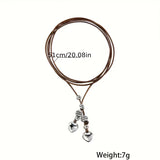 Bohemian Heart Multi-Layer Anklet – Adjustable Alloy Chain for Women