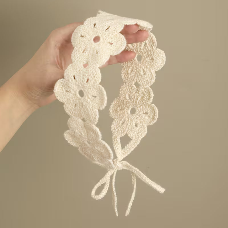 Bohemian Crochet Flower Headband