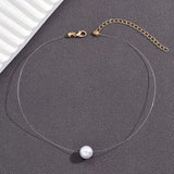 Minimalist Faux Invisible Necklace