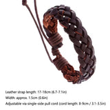 Vintage Braided Faux Leather Bracelet