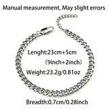 7mm Stainless Steel Cuban Anklet
