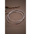 Sterling Silvery Elegant Korean Minimalist Versatile Hoop