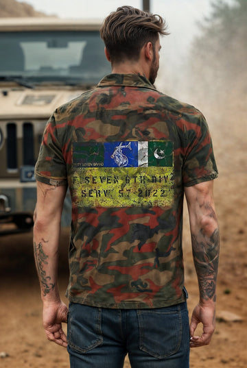 Camo Military Inspired Polo