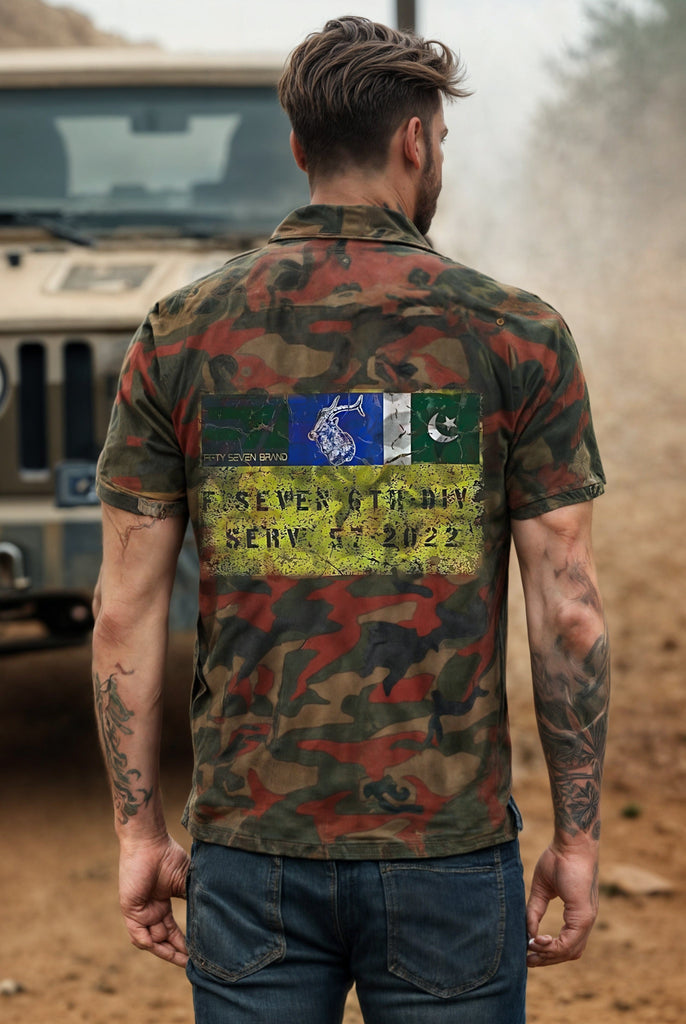 Camo Military Inspired Polo