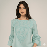 mint green top