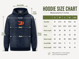 Men's French terry Gator 100% Cotton Denim Hoodie