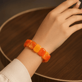 Natural Sunset Wax Bead Bracelet